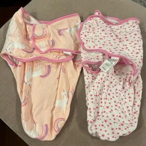 Little Star Organic swaddle. 100% organic cotton. Small 7-14 lbs